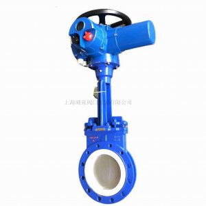  污水处理专用 DN100电动刀型闸阀 防堵塞